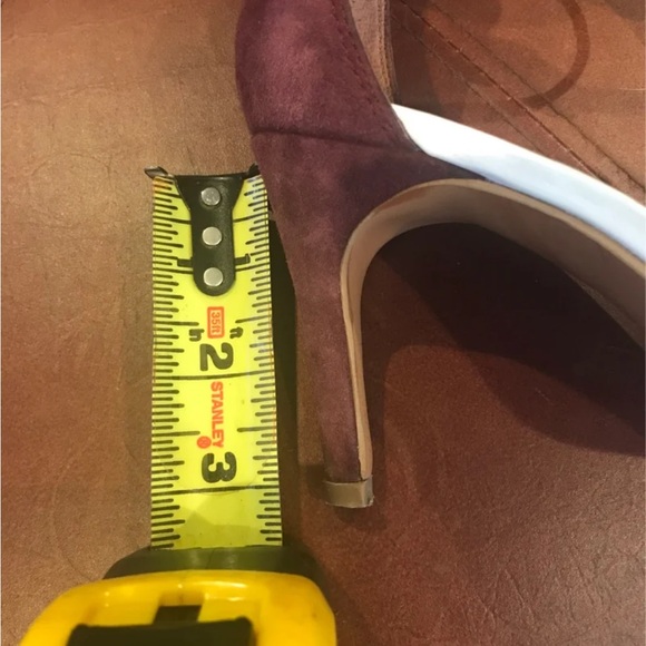 H&M ankle strap open toe sandals in burgundy & light gray - Picture 4 of 5